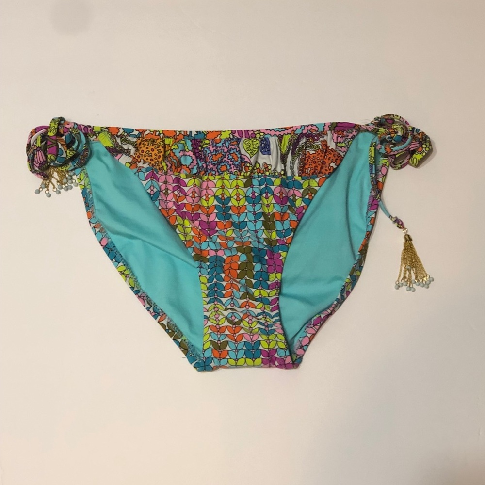 NWOT Trina Turk Coral Reef Side Tie Hipster Bikini